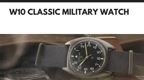 w10 replica watch|W10 Classic Military Watch .